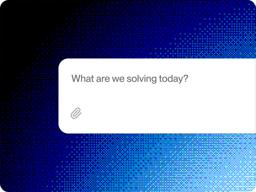 You type the question